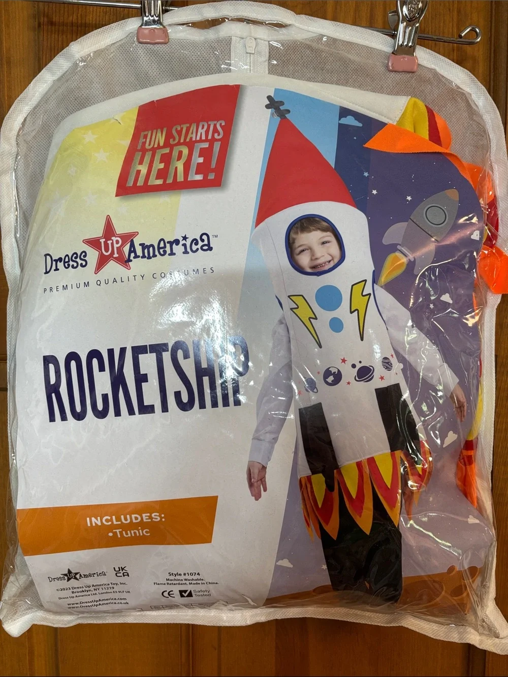 Rocket ship Halloween costume size toddler 4-6